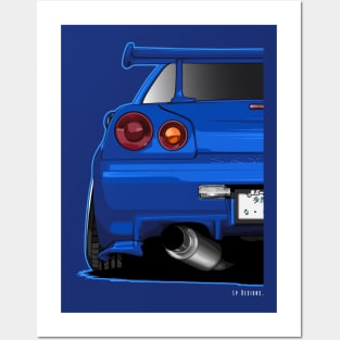 Gt-R R34 - Frame Posters and Art